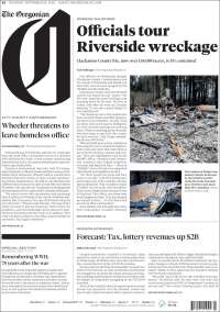 Portada de The Oregonian (USA)