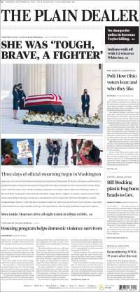 Portada de The Plain Dealer (USA)