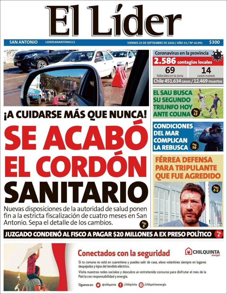 Portada de Lider de San Antonio (Chile)