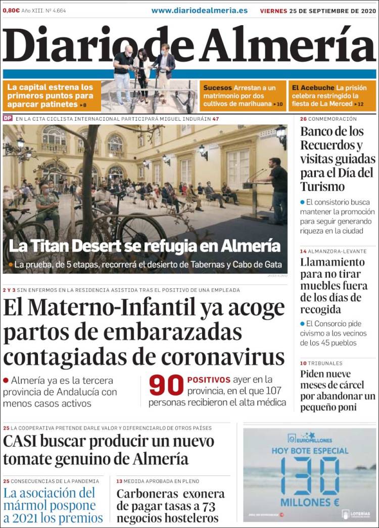 Portada de Diario de Almería (Espa&ntilde;a)