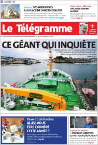 Portada de Télégramme (Francia)