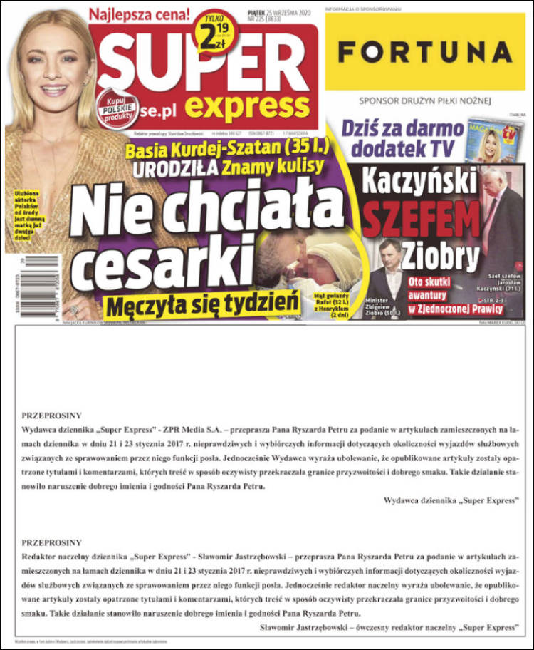 Portada de Super Express (Polonia)