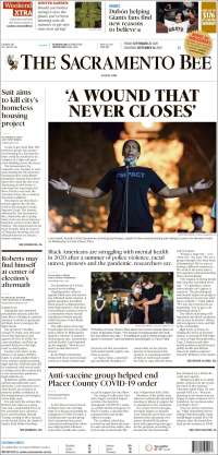 Portada de The Sacramento Bee (USA)