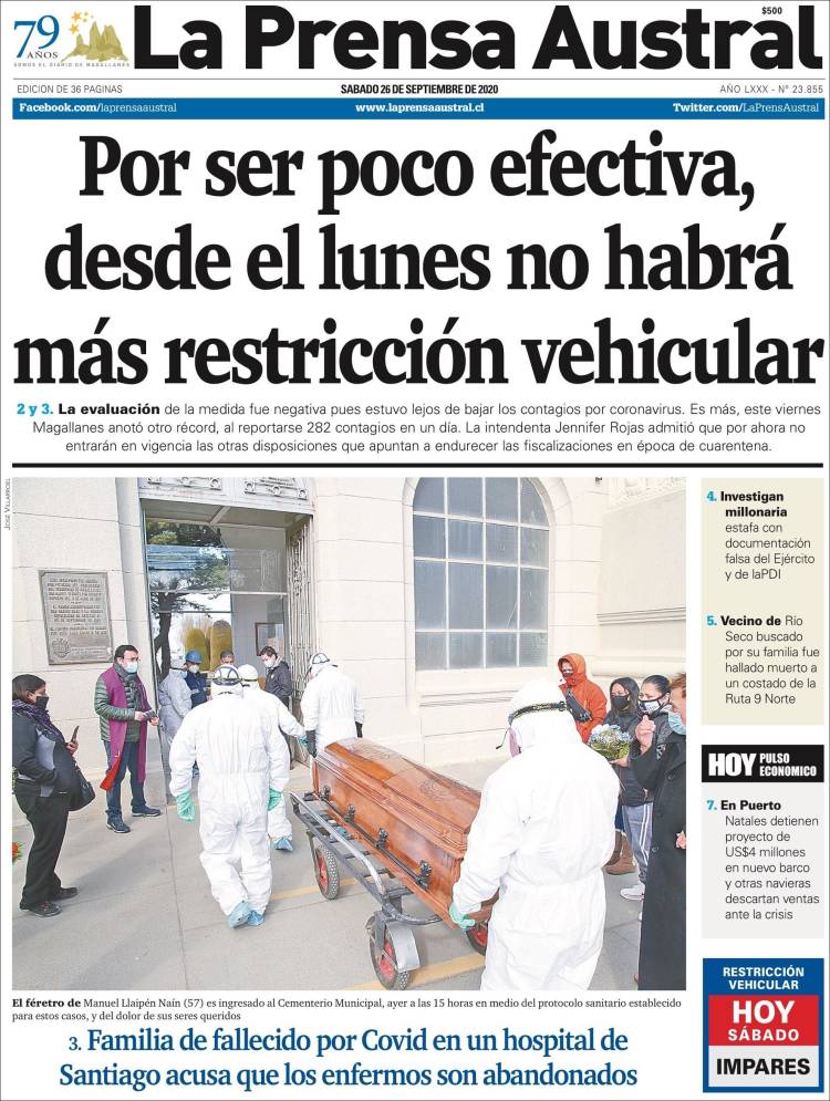 Portada de El Magallanes (Chile)