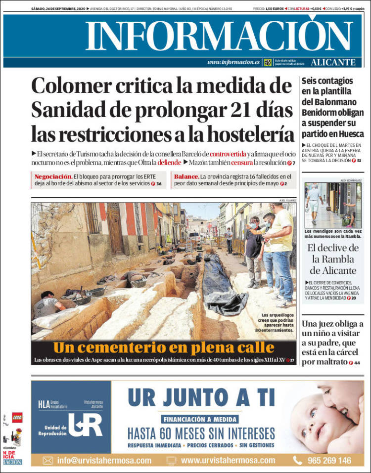 Portada de Diario Información (Espa&ntilde;a)