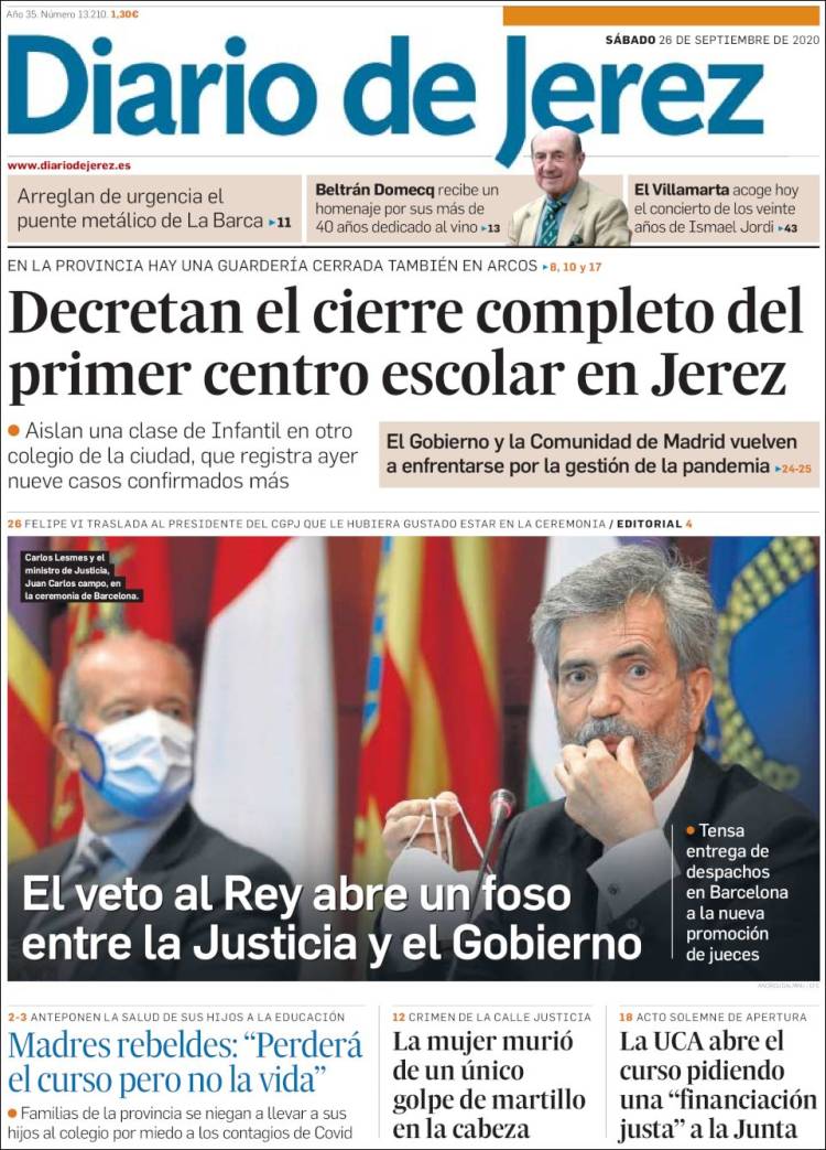 Portada de Diario de Jerez (Espa&ntilde;a)
