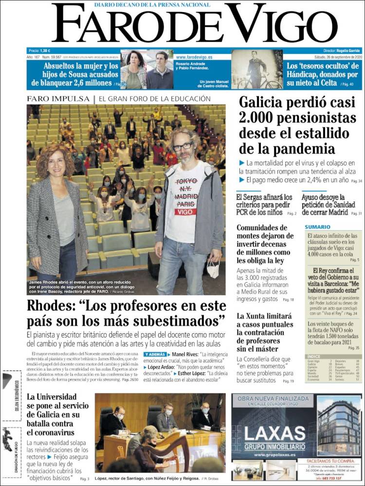 Portada de Faro de Vigo (Espa&ntilde;a)