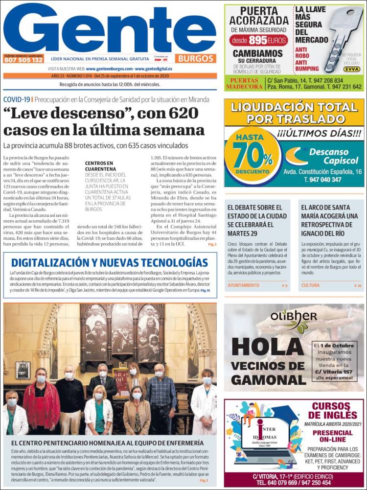 Portada de Gente en Burgos (Espa&ntilde;a)