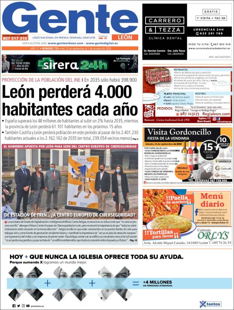 Portada de Gente en León (Espa&ntilde;a)