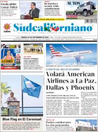 Portada de El Sudcaliforniano (M&eacute;xico)