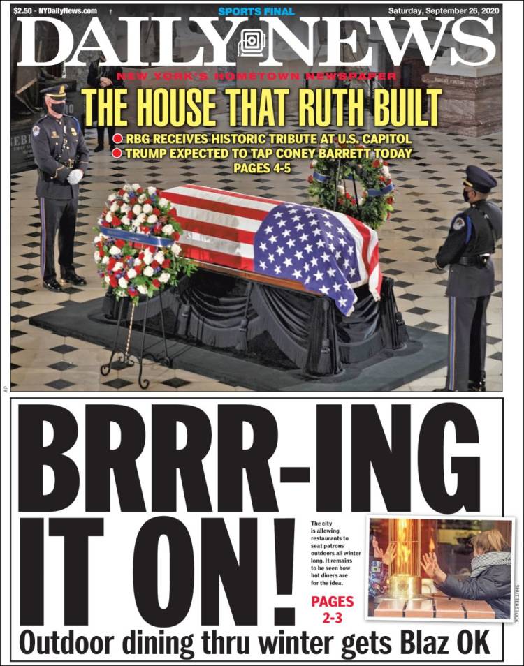 Portada de Daily News - New York (USA)