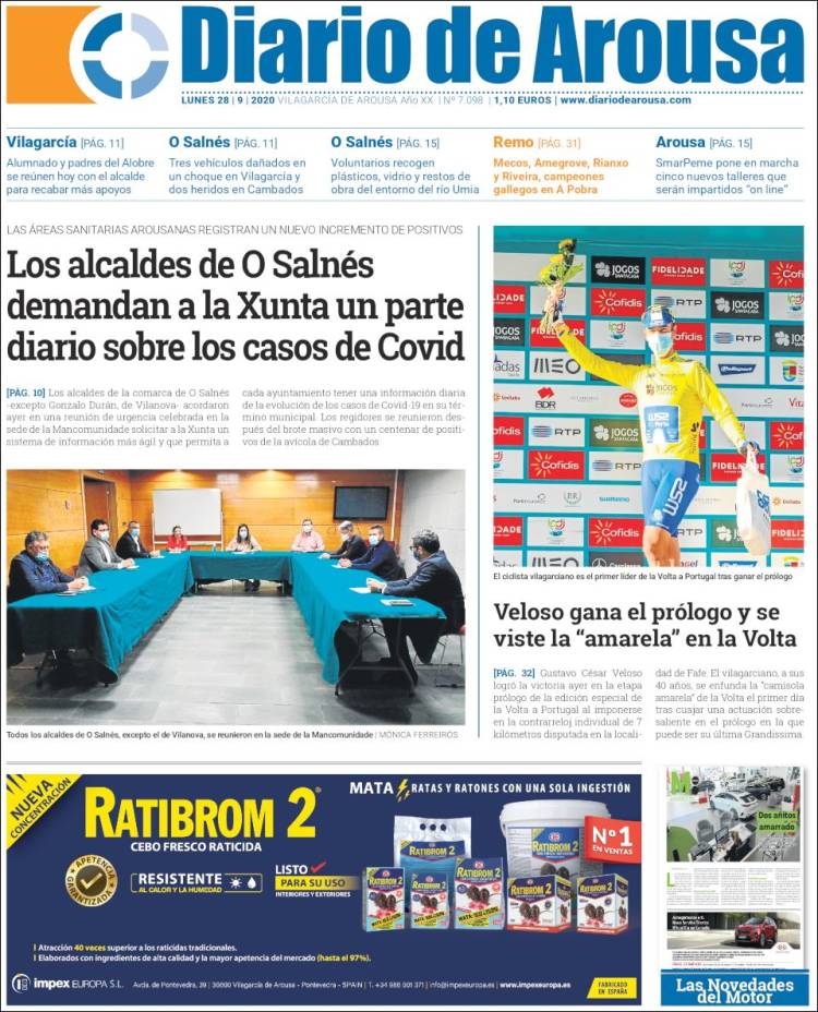Portada de Diario de Arousa (Espa&ntilde;a)