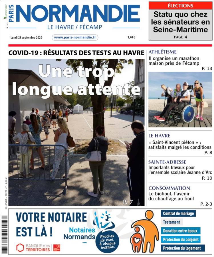 Portada de Le Havre Libre (Francia)