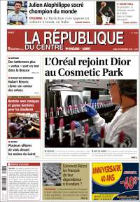 Portada de La République du Centre (Francia)