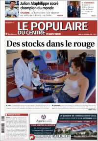 Portada de Le Populaire du Centre (Francia)