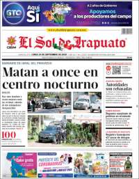 Portada de El Sol de Irapuato (México)