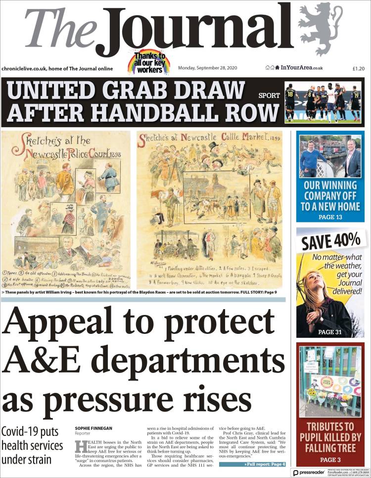 Portada de The Journal (Reino Unido)