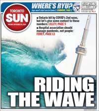 Portada de The Toronto Sun (Canadá)