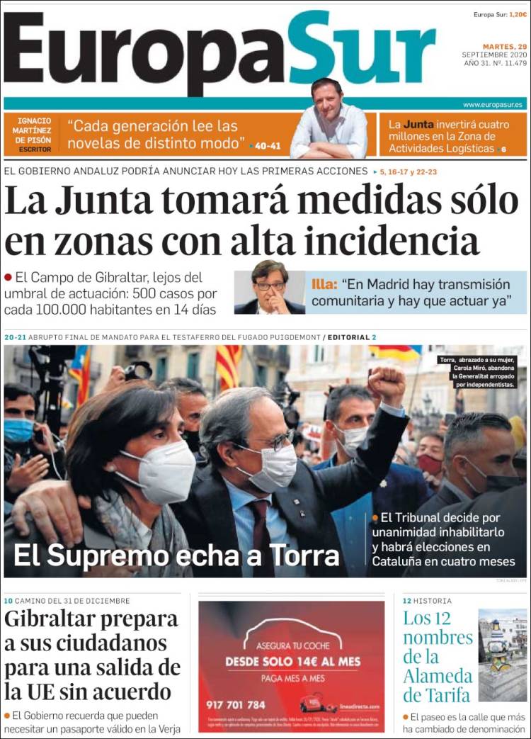 Portada de Europa Sur (España)