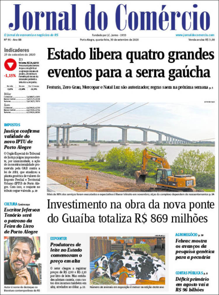 Portada de Jornal do Comércio (Brasil)
