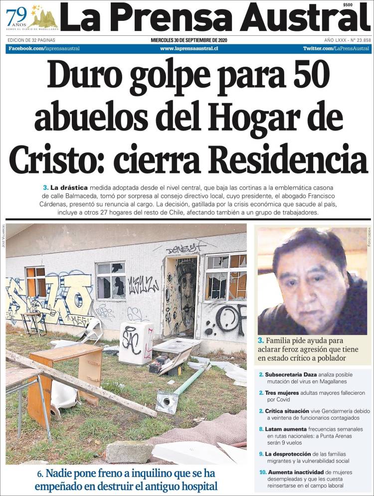 Portada de El Magallanes (Chile)