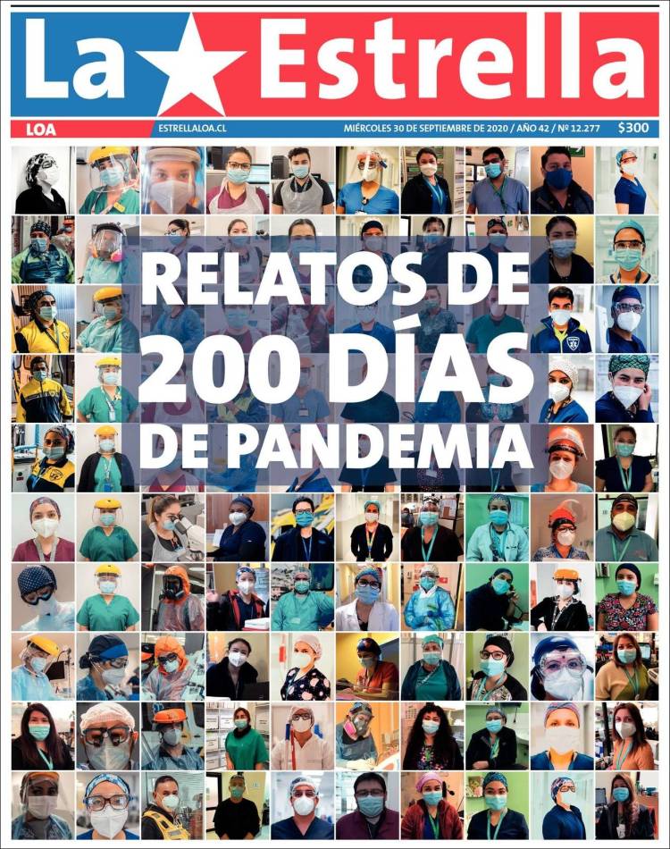 Portada de La Estrella de Loa (Chile)