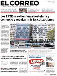 Portada de El Correo - Álava (España)
