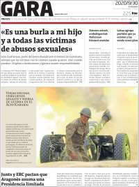 Portada de Gara (España)