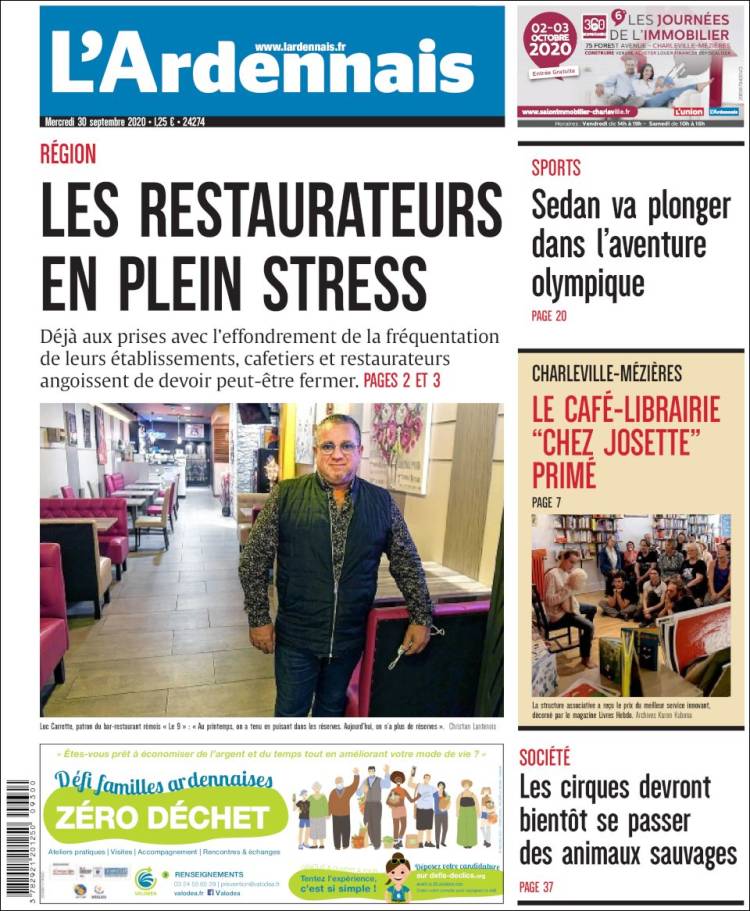 Portada de L'Ardenais (Francia)