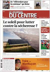 Portada de Le Journal du Centre (Francia)