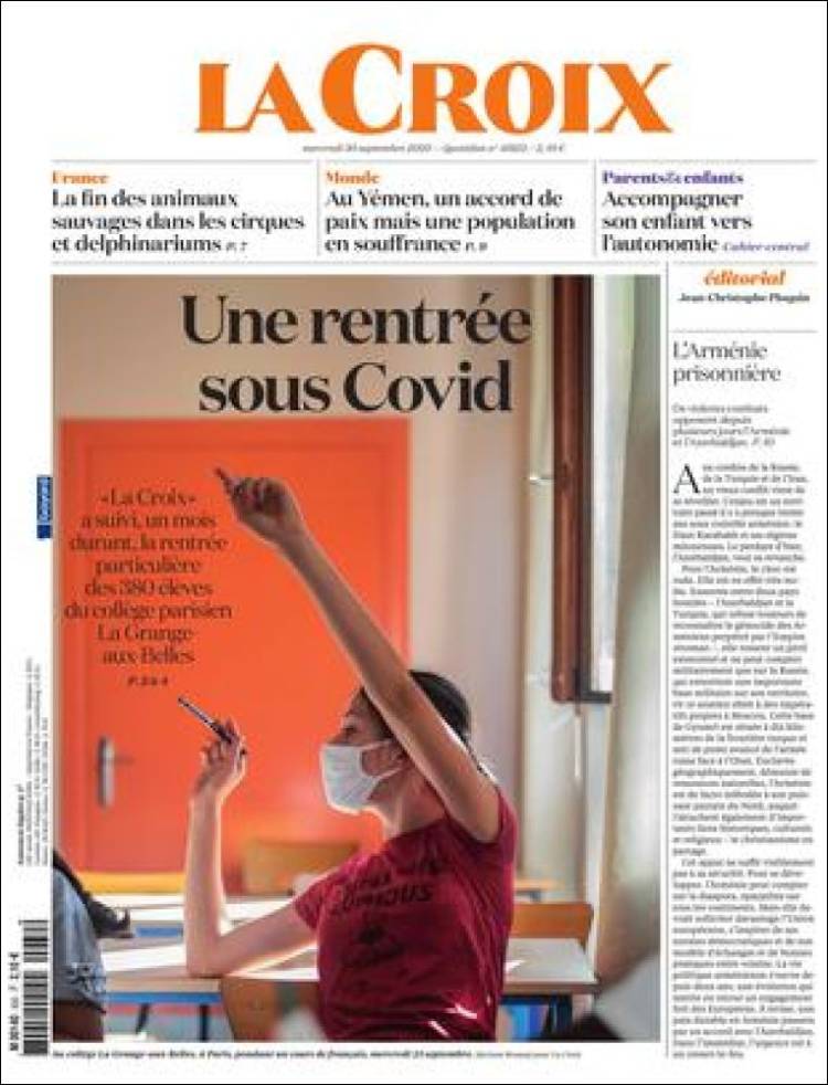 Portada de La Croix (Francia)