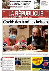 Portada de La République du Centre (Francia)