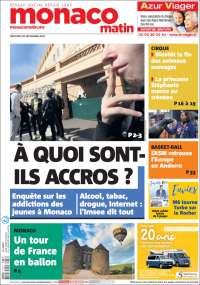 Portada de Nice-Matin (Francia)
