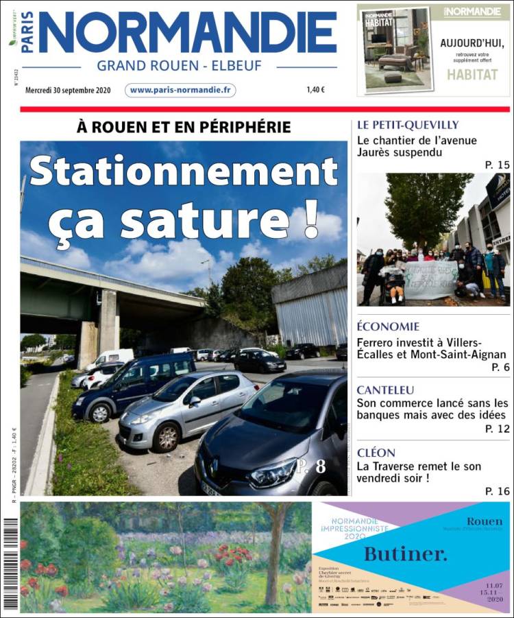 Portada de Paris Normandie (Francia)