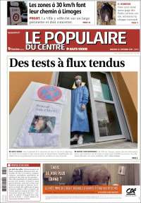 Portada de Le Populaire du Centre (Francia)