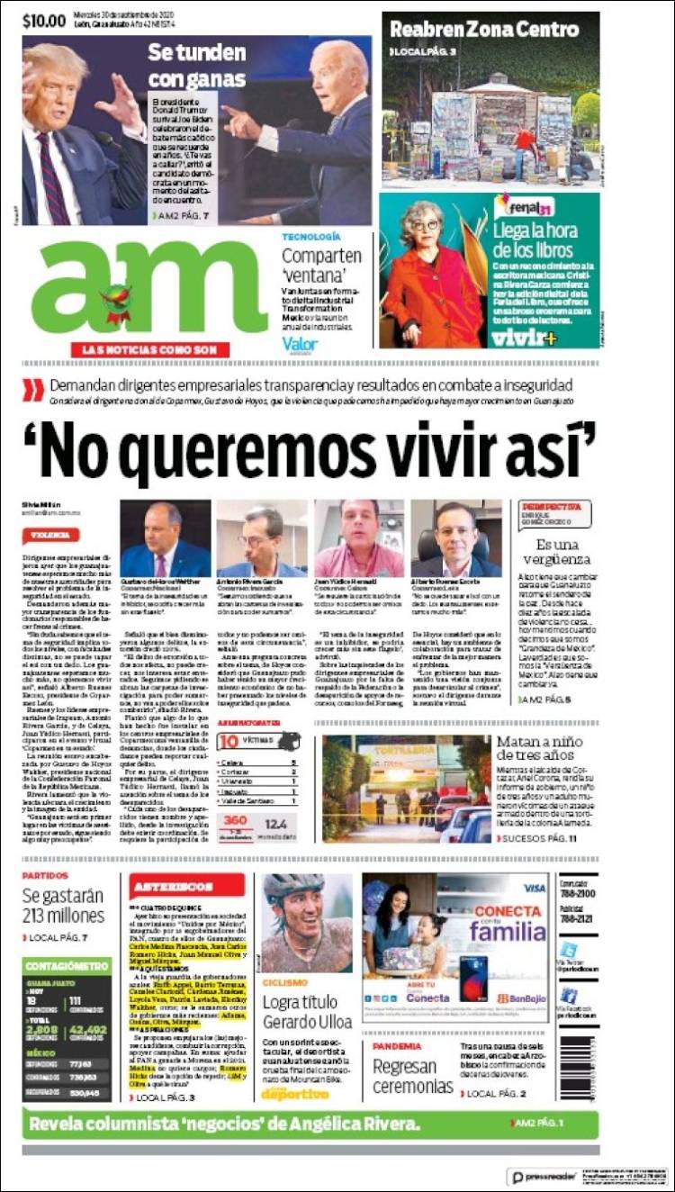 Portada de Al Día A.M. (M&eacute;xico)