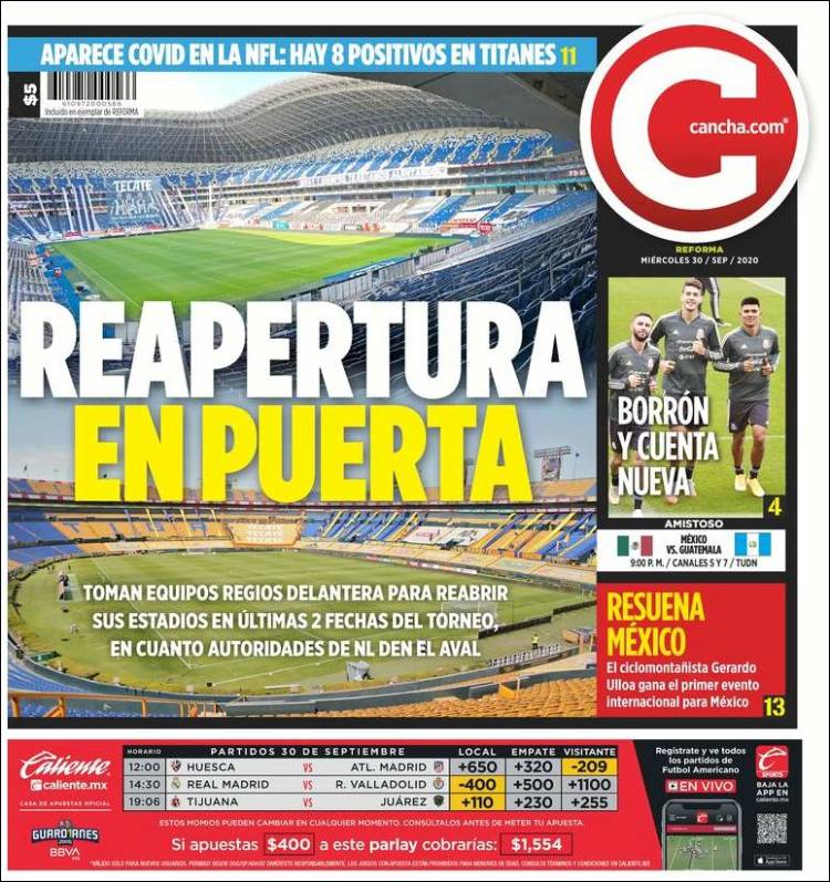 Portada de Cancha (M&eacute;xico)