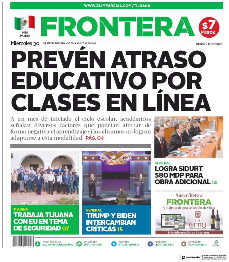 Portada de Frontera (M&eacute;xico)