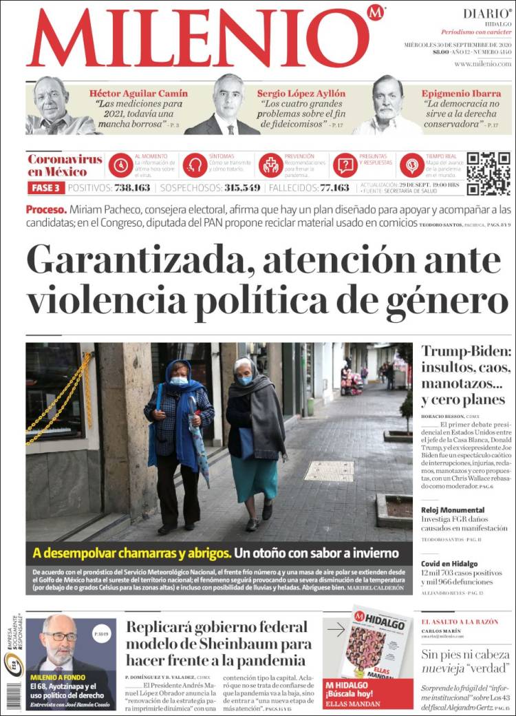 Portada de Milenio de Hidalgo (M&eacute;xico)