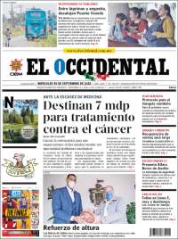 Portada de El Occidental (M&eacute;xico)