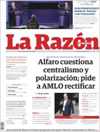 Portada de La Razón (M&eacute;xico)
