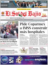 Portada de El Sol del Bajio (M&eacute;xico)