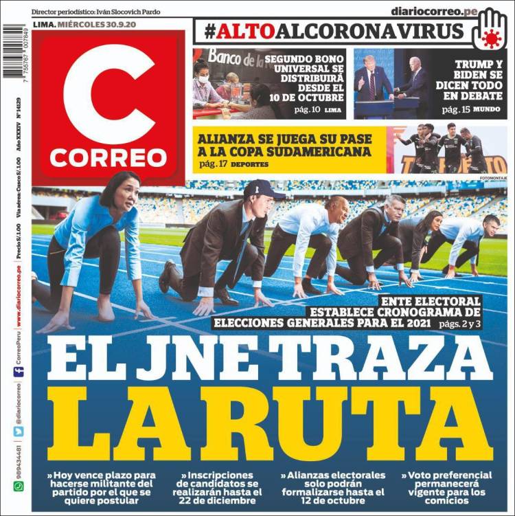 Portada de Diario Correo (Per&uacute;)