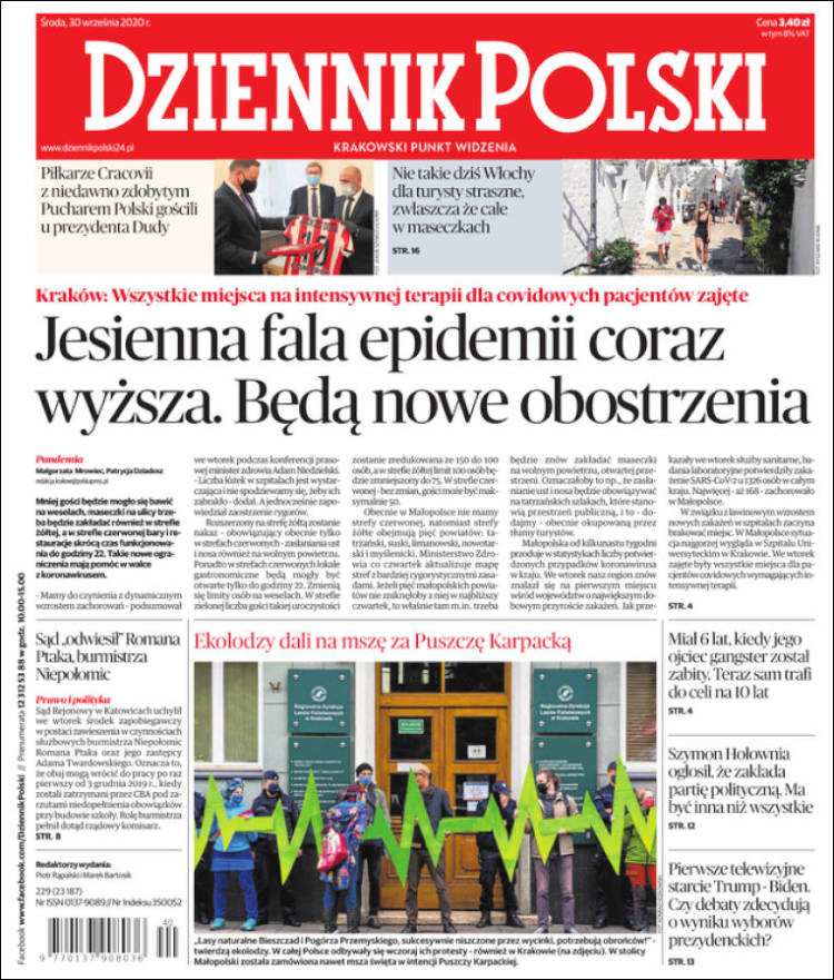 Portada de Dziennik (Polonia)