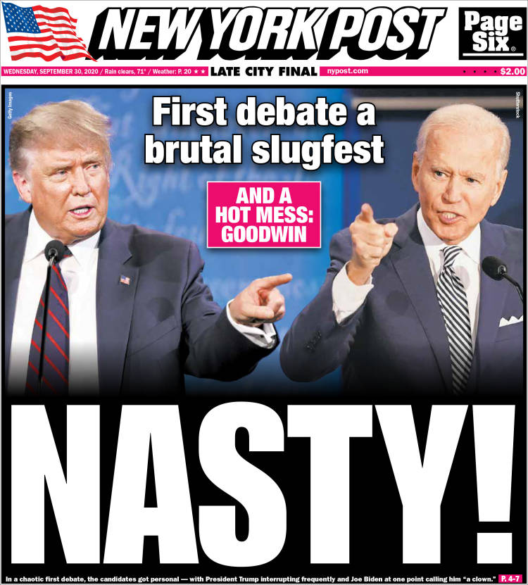 Portada de New York Post (USA)