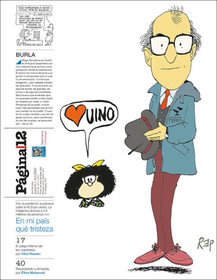 Portada de Página/12 (Argentina)