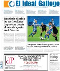 Portada de Diario de Ferrol (España)