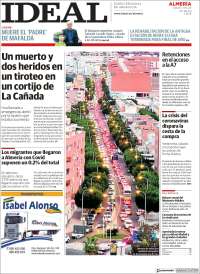 Portada de Ideal Almeria (España)