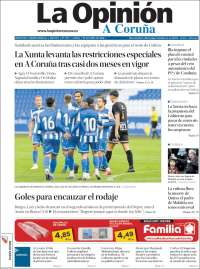 Portada de La Opinión de A Coruña (España)