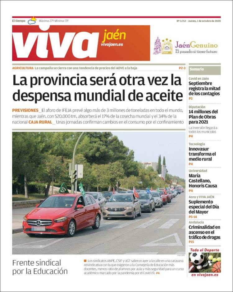 Portada de Viva Jaén (España)